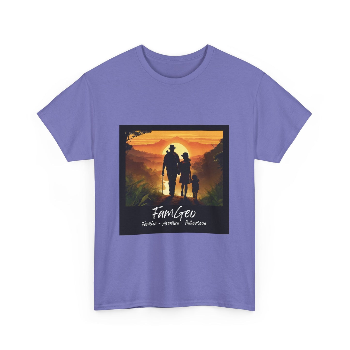 Camiseta Unisex de Manga Corta con Logo de FamGeo (Familia-Aventura-Naturaleza)