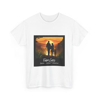 Camiseta Unisex de Manga Corta con Logo de FamGeo (Familia-Aventura-Naturaleza)
